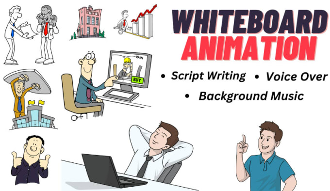 Gig Preview - Create a professional animated whiteboard explainer video on videoscribe