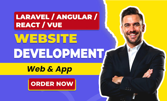 Gig Preview - Our agency will develop a website using angular, react, and laravel