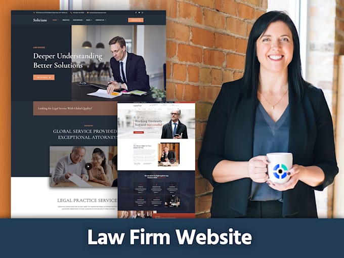 Gig Preview - Redesign attorney, lawyer, law firm website design