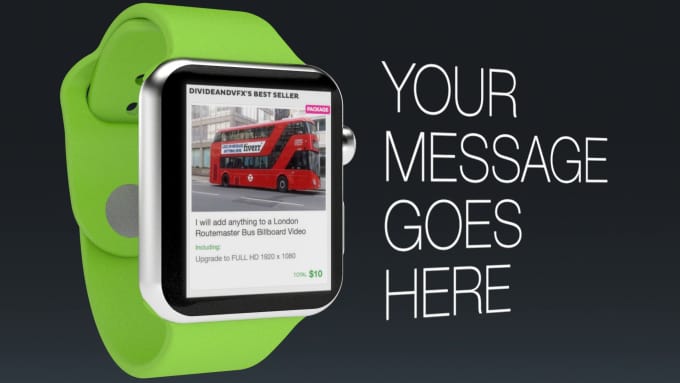 Gig Preview - Create an advert for your Apple Watch App