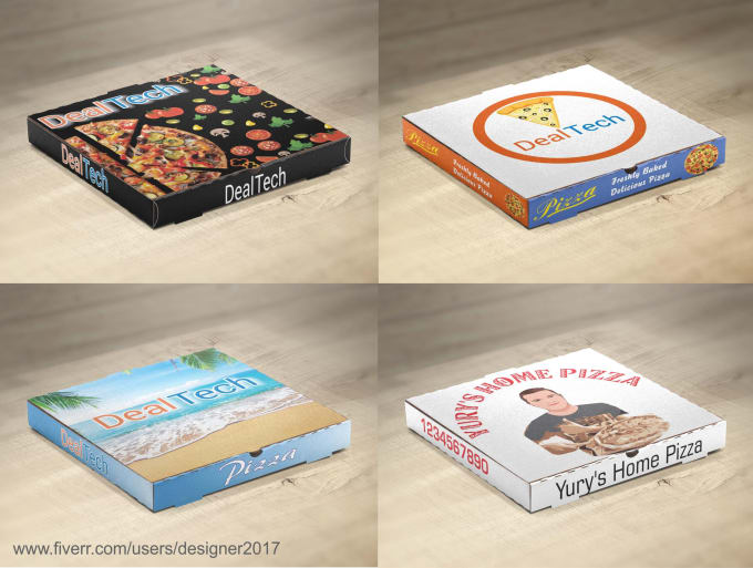 Gig Preview - Design a pizza box and product packaging