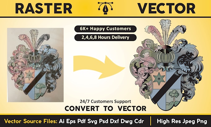 Gig Preview - Do logo vector tracing , vectorize or redraw image in vector