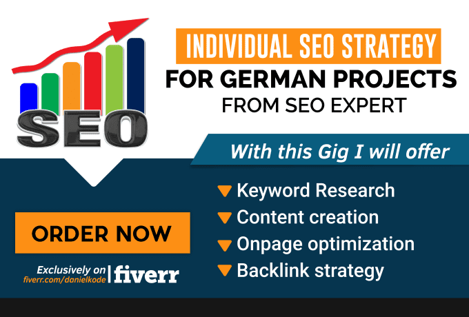 Gig Preview - Do individual german SEO strategy for your projects