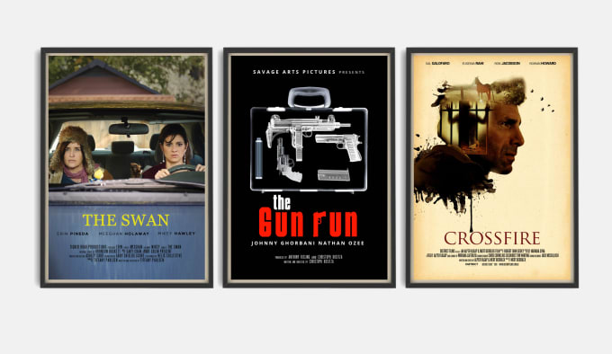 Gig Preview - Do movie poster or film poster within 24 hour