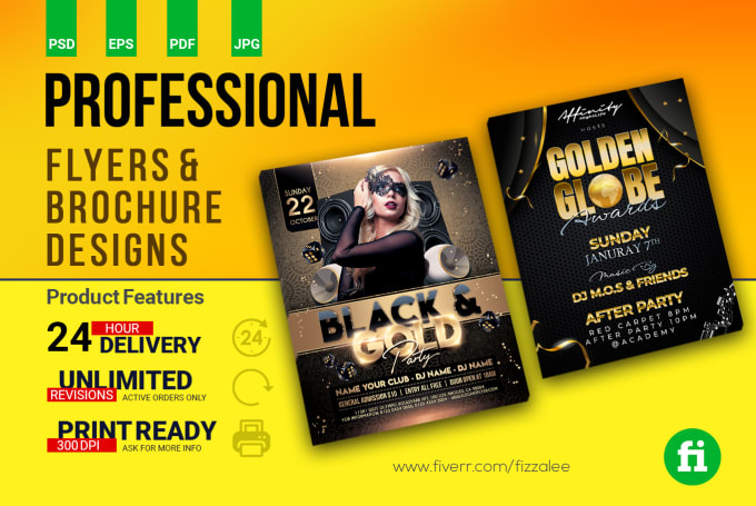 Gig Preview - Do professional flyer design, postcard design, one pager, door hanger