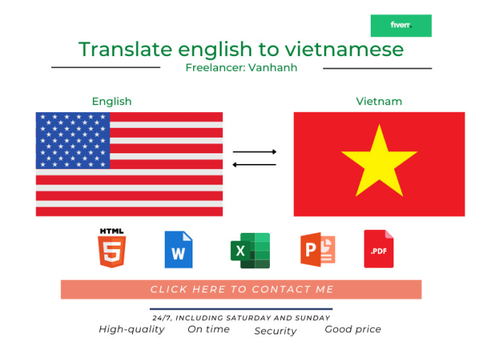 English vietnam to The Vietnamese