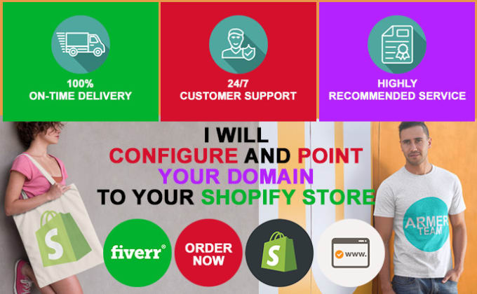 Gig Preview - Configure and point your domain to your shopify store