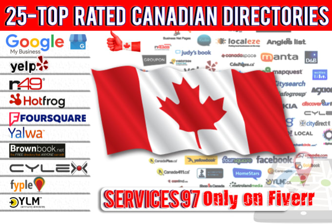 Gig Preview - Add ca business in top canada directory and local citations