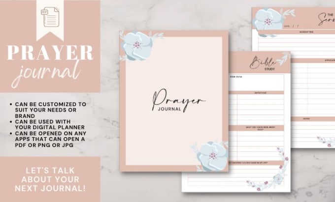 Gig Preview - Create a printable prayer journal