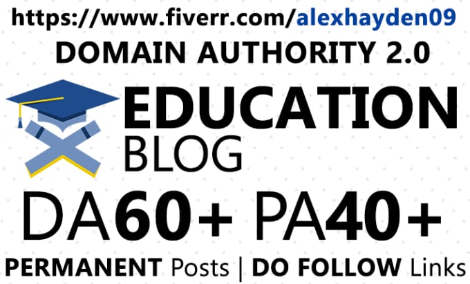 Gig Preview - Submit guest post in education blog da 60 plus