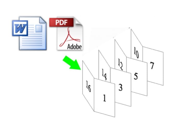 Gig Preview - Make a file for printing as a brochure from word or PDF