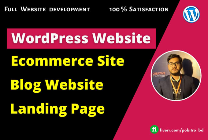 Gig Preview - Design modern ecommerce wordpress website to boost your business