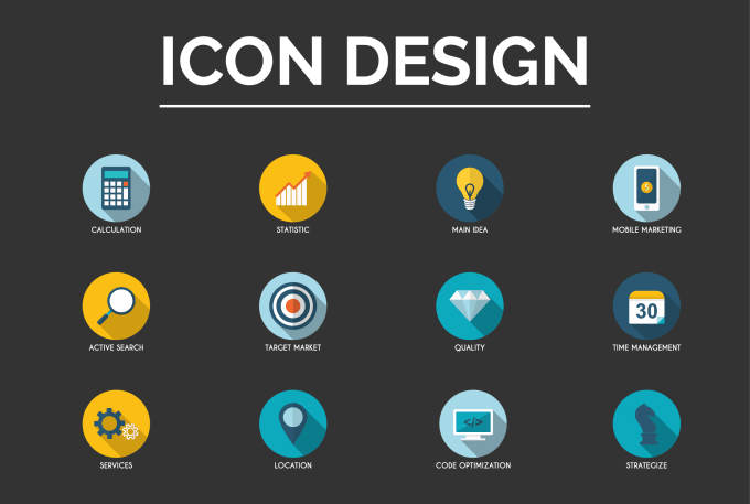 Gig Preview - Create beautiful icons for your website or app