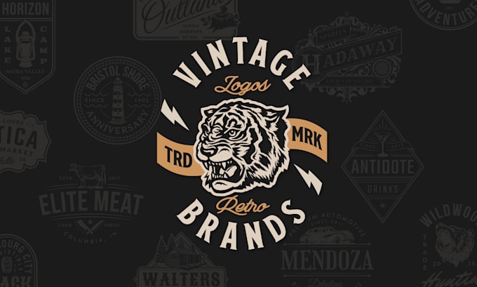 Bestseller - design a custom vintage badge logo