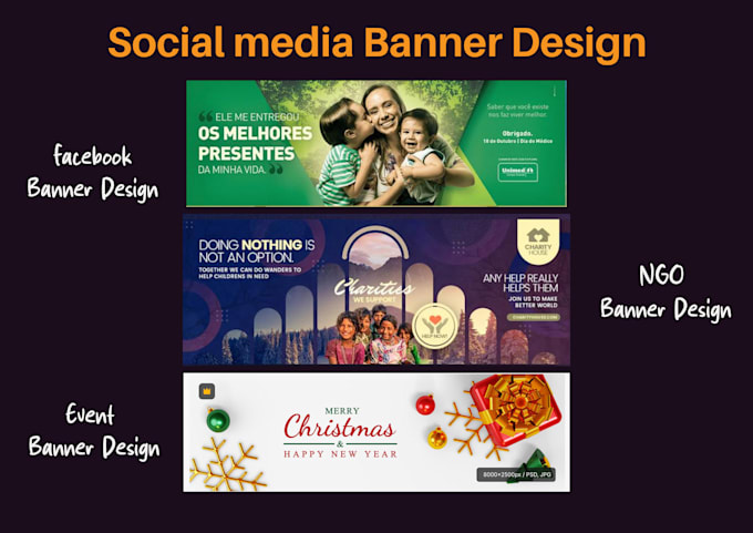 Gig Preview - Design a fancy facebook banner or socail media banner in 24h