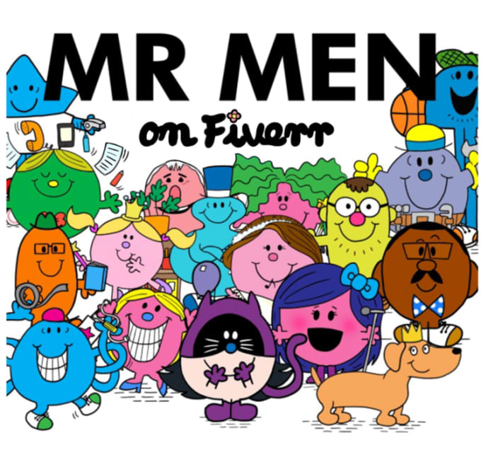 Bestseller - draw you a personalized mr men character