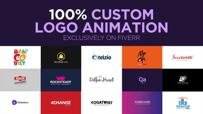 Gig Preview - Create a custom 2d logo animation for you