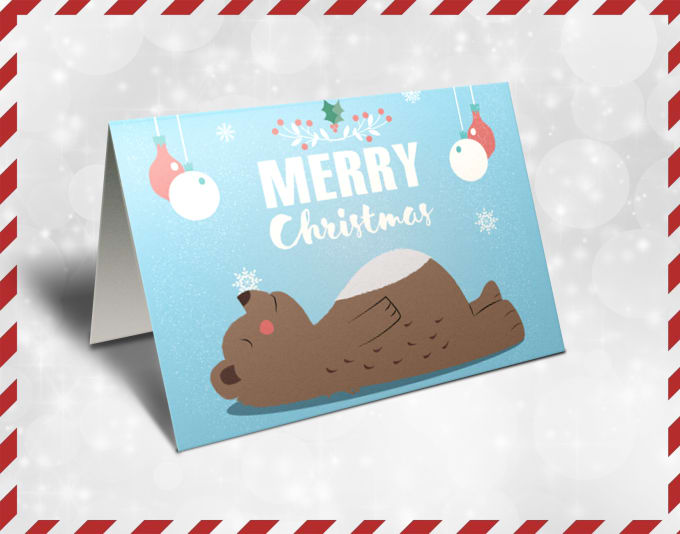 Bestseller - design 4 awesome printable christmas cards for you