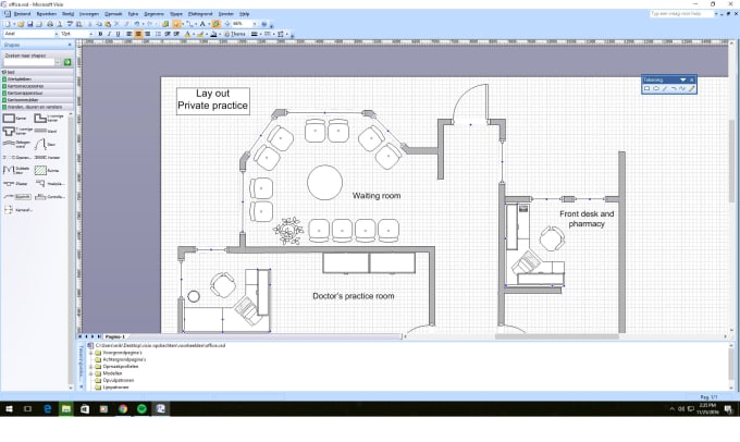 Gig Preview - A splendid visio floorplan