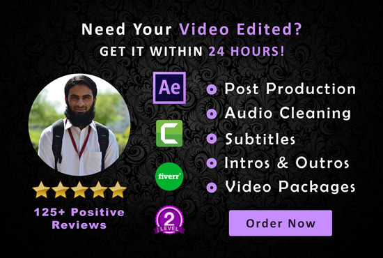 Bestseller - do any video editing mixing correction