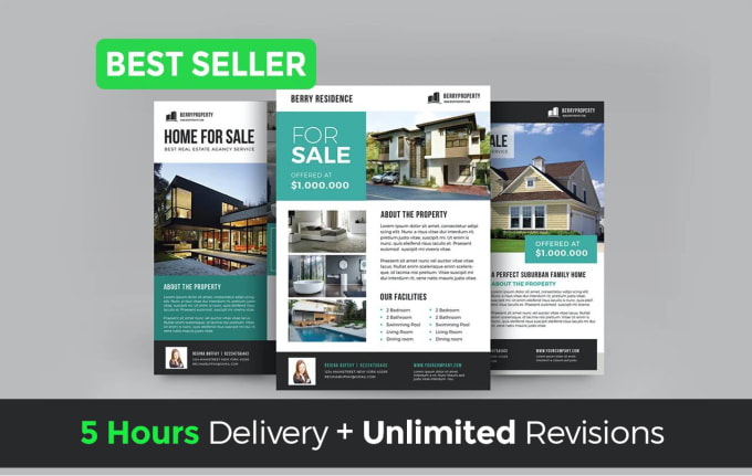 Gig Preview - Design real estate flyer or postcard for you