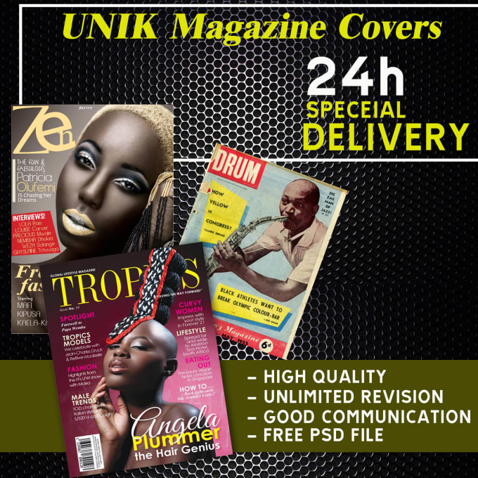 Gig Preview - Design a professional magazine cover in 24hrs