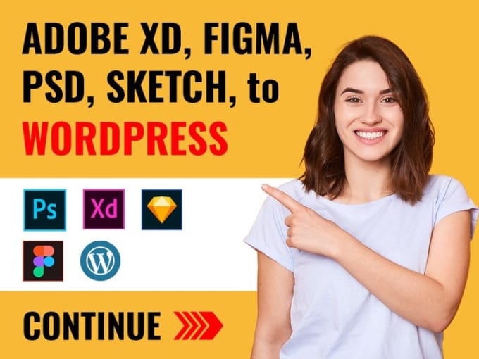 Gig Preview - Do psd or sketch or xd to responsive HTML5 bootstrap or wordpress