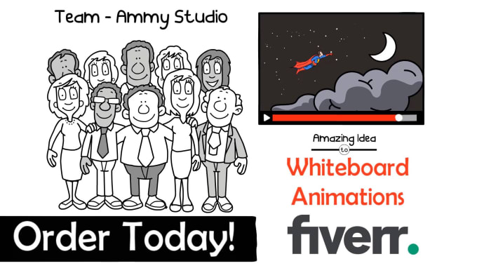 Gig Preview - Animate a professional custom whiteboard animation explainer video