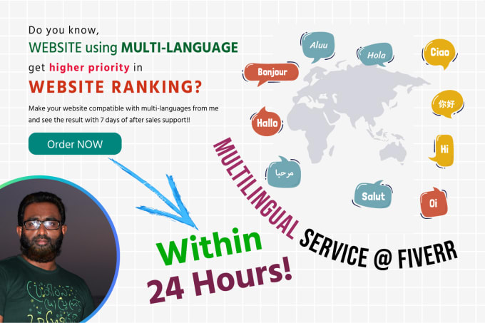 Gig Preview - Make your wordpress website multilingual