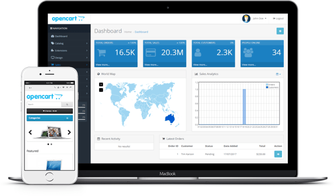 Gig Preview - Create complete opencart and shopify digital store