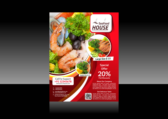 Gig Preview - Restaurant luxury flyer design menu poster brochure designs