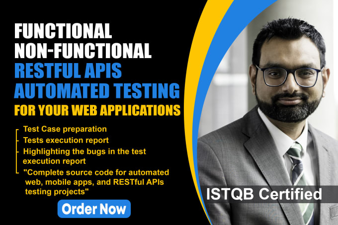 Gig Preview - Do functional, nonfunctional, and restful apis automated testing