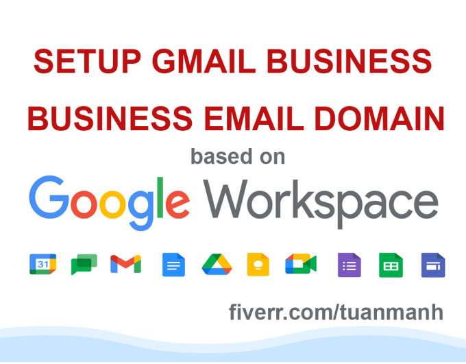 Gig Preview - Setup gmail business email domain google workspace