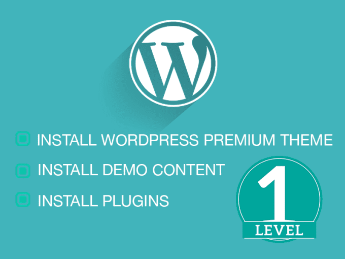 Gig Preview - Install wordpress theme, import wordpress demo content