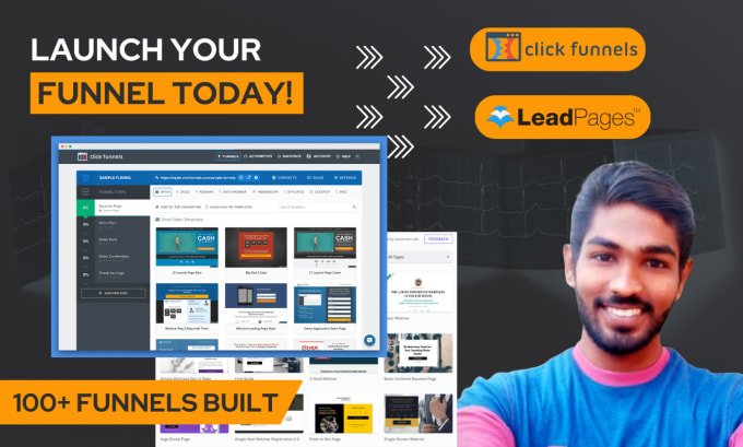 Gig Preview - Create sales funnels in clickfunnels leadpages gohighlevel