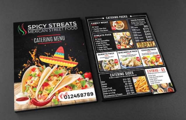 Gig Preview - Do a catchy restaurant menu design, food menu or digital menu