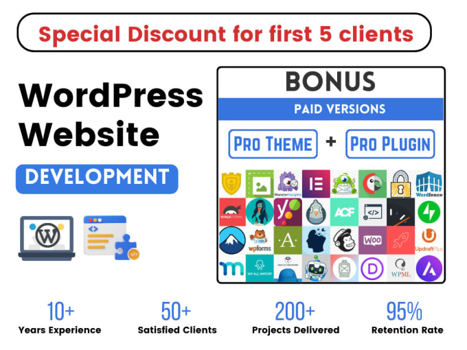 Gig Preview - Create wordpress website using any premium wordpress theme and plugins