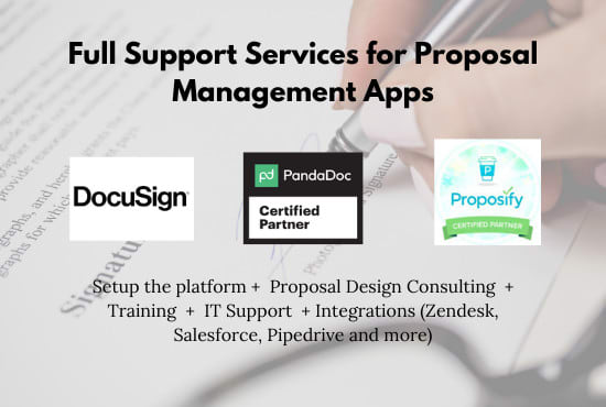 Bestseller - help with docusign, formstack, pandadoc, qwilr, proposify