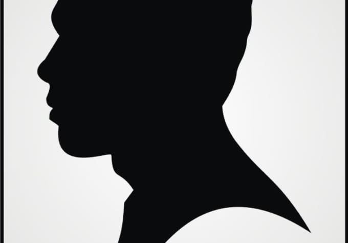 Draw a silhouette of your face from the side by Ayeep87