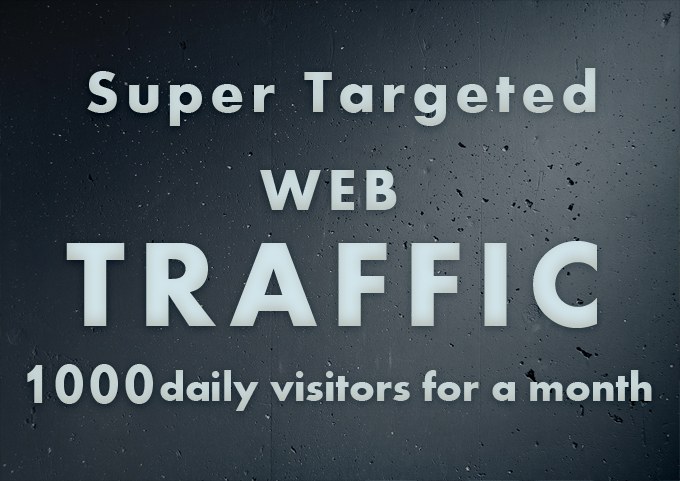 Gig Preview - Drive super targeted 1000 daily traffic,visitors for a month