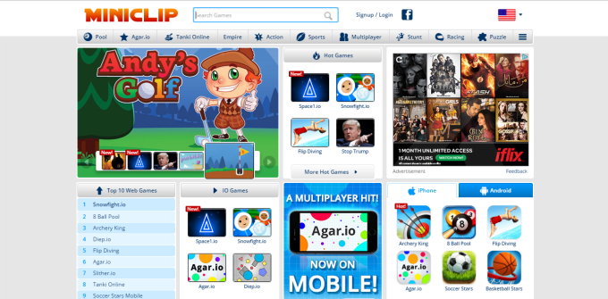 Gig Preview - Create an arcade games site like miniclip