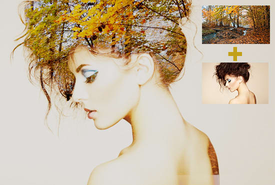 Gig Preview - Create stunning double exposure effect on your photo