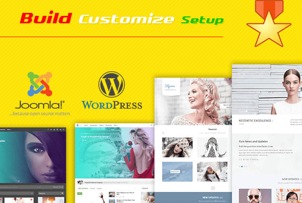 Gig Preview - Create, edit, fix, customize your joomla, wordpress, shopify website