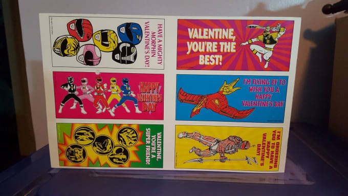 power rangers valentines day