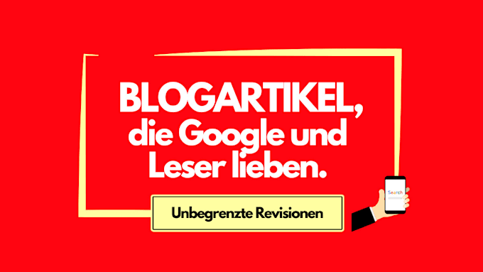 Gig Preview - Write SEO blog articles in german