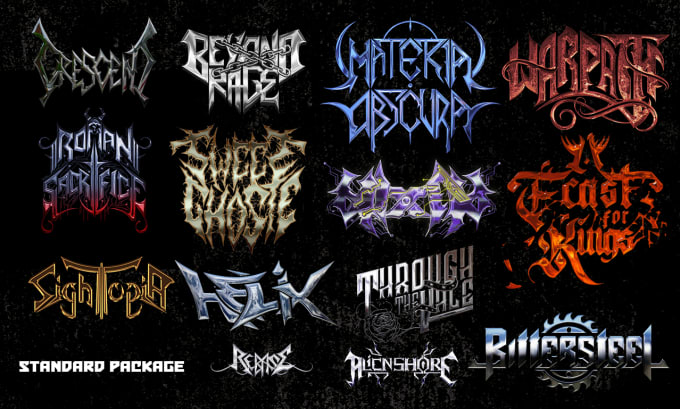 Bestseller - design custom logo for your rock,metal band