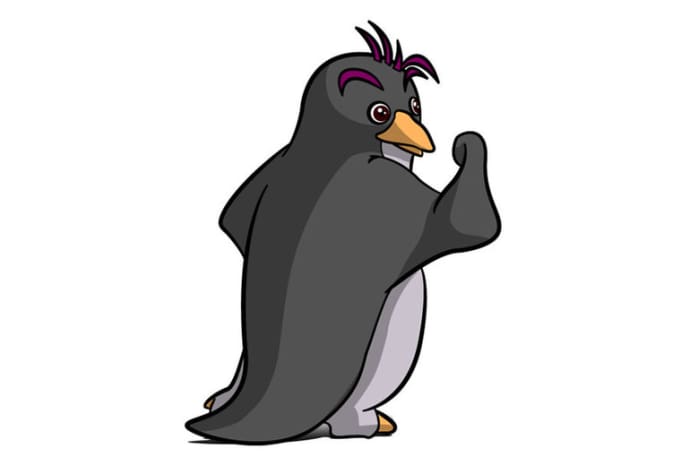 Gig Preview - Draw one cartoon penguin