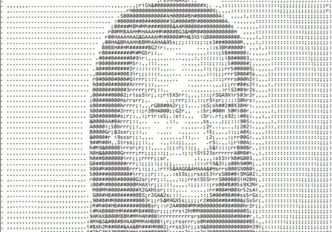 Convert your photo to text ascii character by Magilos