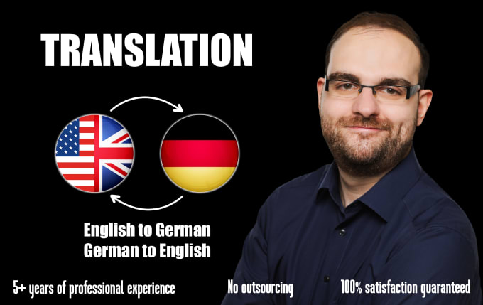 Gig Preview - Translate english to german or translate german to english