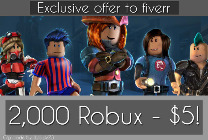 robux 2000 roblox give fiverr collectibles lifestyle